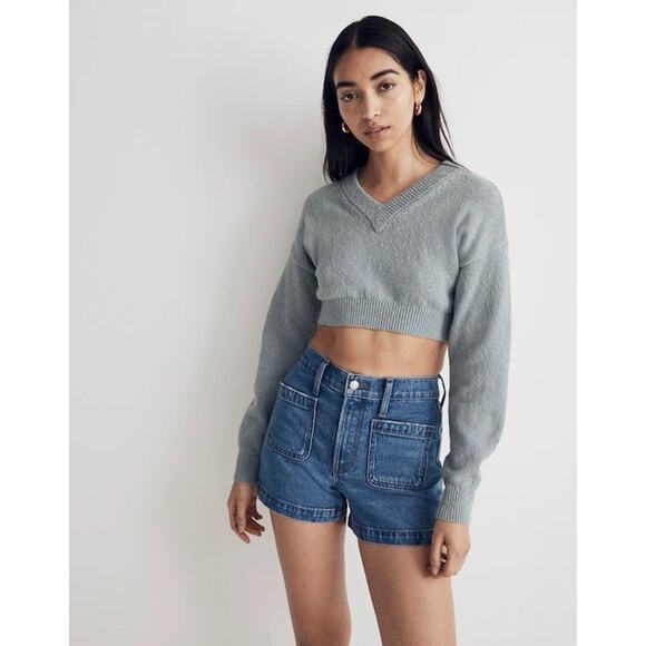 Madewell Sz 22W The Denim Emmett Short: Patch Pocket Edition - Picture 1 of 12